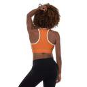 Sports: Tennis Rackets Padded Sports Bra - White Trim