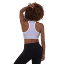 Sports: Tennis Rackets Padded Sports Bra - White Trim