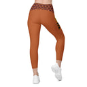 Holidays: Halloween Clergy Apparition Leggings Crossover Waist with Pockets - Images On Me