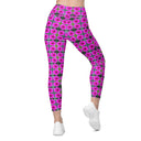 Leggings – Victoria Island Dahlia (Crossover Waist with Pockets)