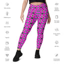 Leggings – Victoria Island Dahlia (Crossover Waist with Pockets)