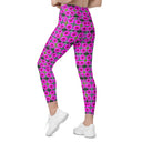 Leggings – Victoria Island Dahlia (Crossover Waist with Pockets)