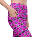 Leggings – Victoria Island Dahlia (Crossover Waist with Pockets)
