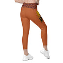 Holidays: Halloween Clergy Apparition Leggings Crossover Waist with Pockets - Images On Me