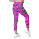 Leggings – Victoria Island Dahlia (Crossover Waist with Pockets)
