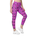 Leggings – Victoria Island Dahlia (Straight Waist with Pockets)