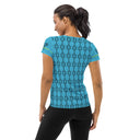 Sports Talk: Wanna Play Tennis Rackets Athletic Tee for Women (black rackets)