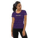 Sports Talk: Wanna Play Tennis Rackets Athletic Tee for Women (black rackets)