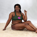 Nature: Victoria Island Dahlia Padded Sports Bra - images on me