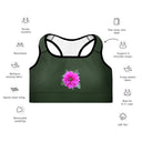 Nature: Victoria Island Dahlia Padded Sports Bra - images on me