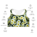Nature: Victoria Island Petunias Padded Sports Bra - White Trim - images on me