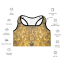 Vibe: Hotel Chandelier in Edinburgh Padded Sports Bra - Black Piping - images on me