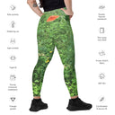 Nature: Loch Ness Poppies Leggings Crossover Waist with Pockets - images on me