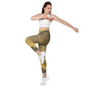 Vibe: Hotel Chandelier in Edinburgh Leggings Crossover Waist with Pockets - images on me