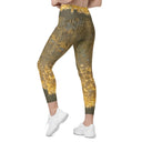 Vibe: Hotel Chandelier in Edinburgh Leggings Crossover Waist with Pockets - images on me