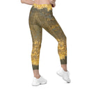 Vibe: Hotel Chandelier in Edinburgh Leggings Crossover Waist with Pockets - images on me