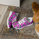 Nature: Victoria Island Dahlias Sneakers for Women - white soles - images on me