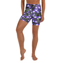 Nature: Irish Noble's Castle Lobelias Yoga Shorts - images on me