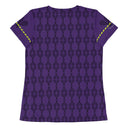 Sports Talk: Wanna Play Tennis Rackets Athletic Tee for Women (black rackets) - images on me
