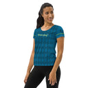 Sports Talk: Wanna Play Tennis Rackets Athletic Tee for Women (black rackets) - images on me
