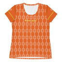 Sports Talk: Wanna Play Tennis Rackets Athletic Tee for Women (white rackets) - images on me