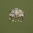 Gods Creatures: Tortoise Front & Back One Step At A Time Unisex Crew Tee