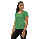 Sports Talk: Wanna Play Tennis Rackets Athletic Tee for Women (grey rackets)