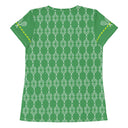 Sports Talk: Wanna Play Tennis Rackets Athletic Tee for Women (white rackets)