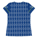 Sports Talk: Wanna Play Tennis Rackets Athletic Tee for Women (white rackets)