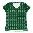 Sports Talk: Wanna Play Tennis Rackets Athletic Tee for Women (white rackets)