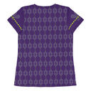 Sports Talk: Wanna Play Tennis Rackets Athletic Tee for Women (grey rackets)