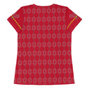 Sports Talk: Wanna Play Tennis Rackets Athletic Tee for Women (grey rackets)
