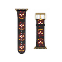 Holidays: Halloween Lit Jack Apple Watch Band - black