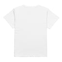 back white Women’s waist length Stay Salty tee featuring a black Malshi (Maltese Shih Tzu) puppy graphic