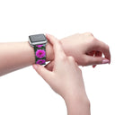 Nature: Victoria Island Dahlias Apple Watch Band - images on me