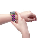 Nature: Victoria Island Dahlias Apple Watch Band - images on me