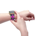 Nature: Victoria Island Dahlias Apple Watch Band - images on me