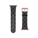 Vibe: Victoria Island Dahlia Monochrome Charm Apple Watch Band - images on me