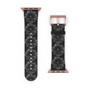 Vibe: Victoria Island Dahlia Monochrome Charm Apple Watch Band - images on me