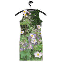 Nature: Historic Scottish Highland Castle Garden Flowers Fitted Dress
