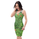 Nature: Loch Ness Poppies Fitted Dress