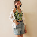 Nature: Victoria Island Petunias Crop Top