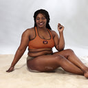 Holidays: Halloween Lit Jack Padded Sports Bra - Tenne - Images On Me