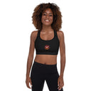 Holidays: Halloween Lit Jack Padded Sports Bra - Black - Images On Me