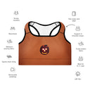 Holidays: Halloween Lit Jack Padded Sports Bra - Tenne - Images On Me
