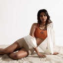 Holidays: Halloween Lit Jack Padded Sports Bra - Tenne - Images On Me