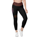 Holidays: Halloween Lady Apparition Leggings Crossover Waist with Pockets - Images On Me