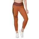 Holidays: Halloween Clergy Apparition Leggings Crossover Waist with Pockets - Images On Me