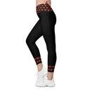 Holiday Limited: Lit Jack Halloween Leggings Crossover Waist with Pockets - Images On Me