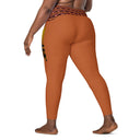 Holidays: Halloween Clergy Apparition Leggings Crossover Waist with Pockets - Images On Me